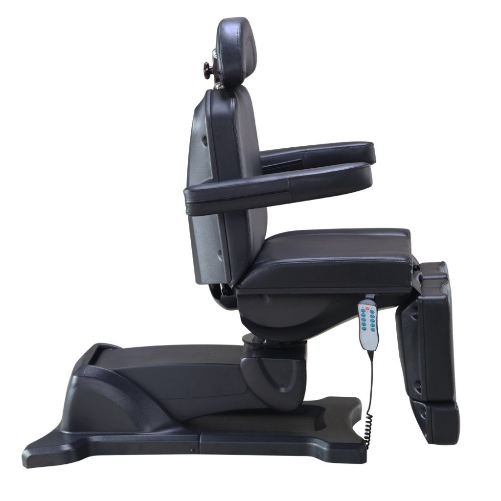 Dream In Reality Libra Full Electric Medical Procedure Chair (8710): Black, Back View