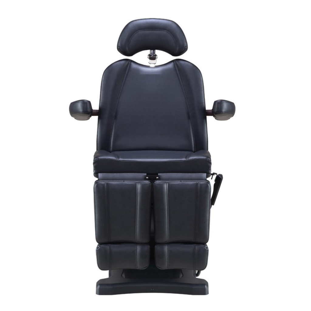 Dream In Reality Libra Full Electric Medical Procedure Chair (8710): Black, Front View