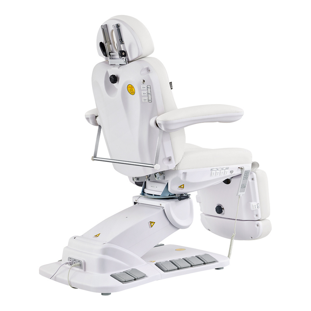 Dream In Reality Logan Medical Spa Bed (8246EBYH): White, Back View