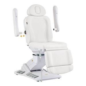 Dream In Reality Logan Medical Spa Bed (8246EBYH): White, Detachable Armrest