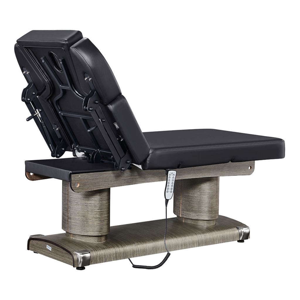 Dream In Reality Luxi 4 Motors Medical Spa Treatment Table (8838): Black, Back View