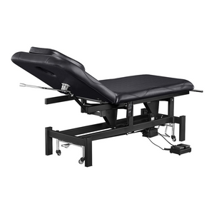 Dream In Reality Mar Egeo Electric Treatment & Medical Examination Bed (8230): Black, Back View