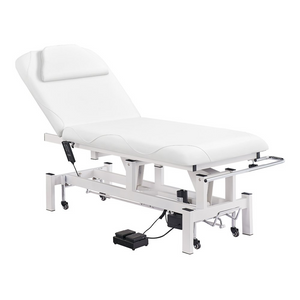 Dream In Reality Mar Egeo Electric Treatment & Medical Examination Bed (8230): White, Side View