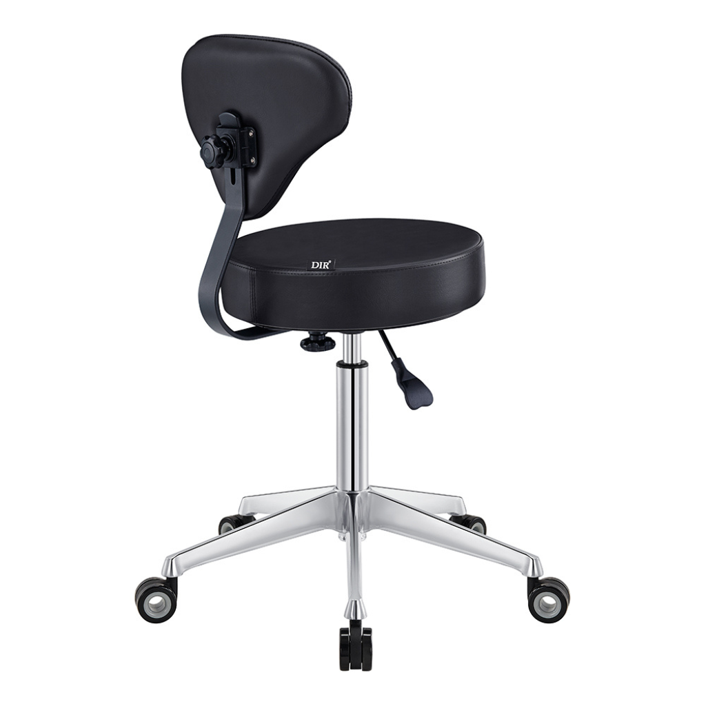 Dream In Reality Medical Stool (9157): Black, Back View