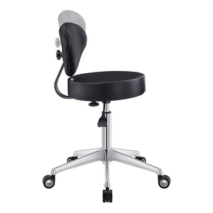 Dream In Reality Medical Stool (9157): Black, Adjustable Backrest