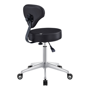 Dream In Reality Medical Stool (9157): Black, Back View