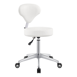 Dream In Reality Medical Stool (9157): White, Front View
