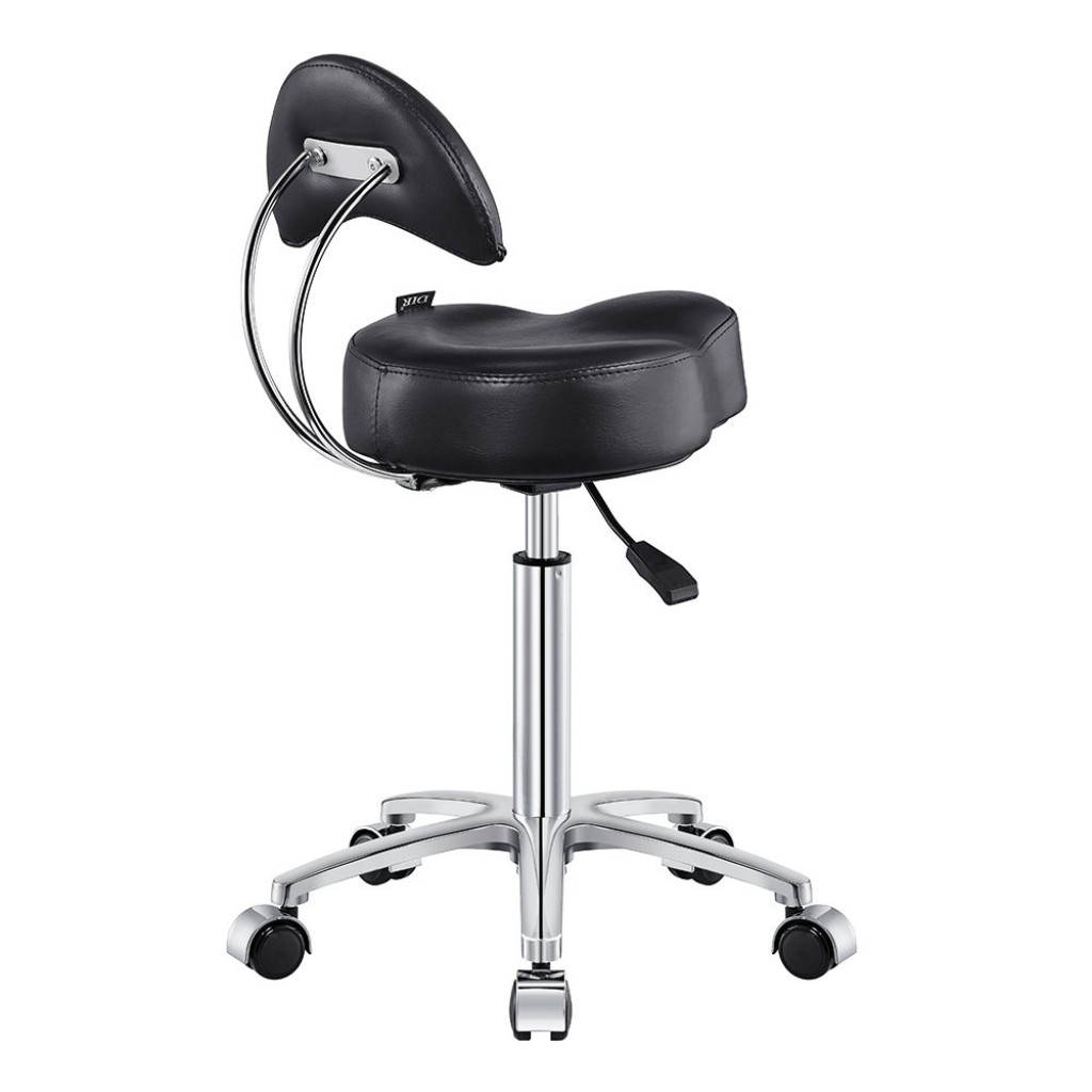 Dream In Reality Medusa Stool (9917): Black, Back View