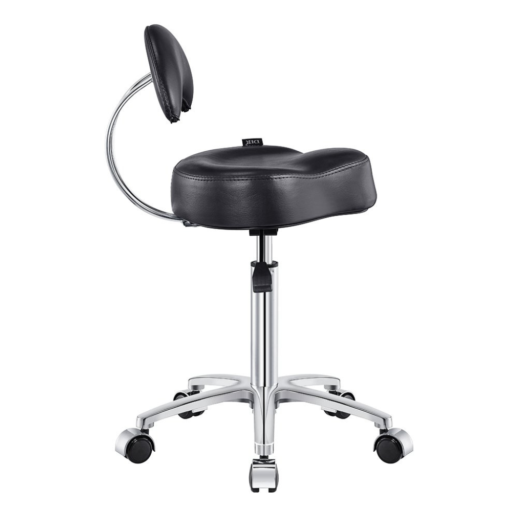 Dream In Reality Medusa Stool (9917): Black, Side View