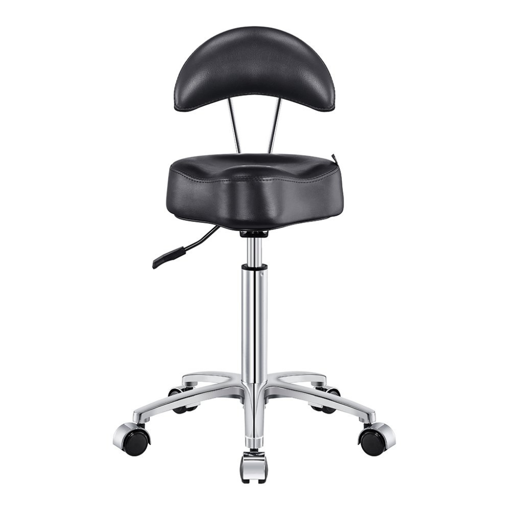 Dream In Reality Medusa Stool (9917): Black, Front View