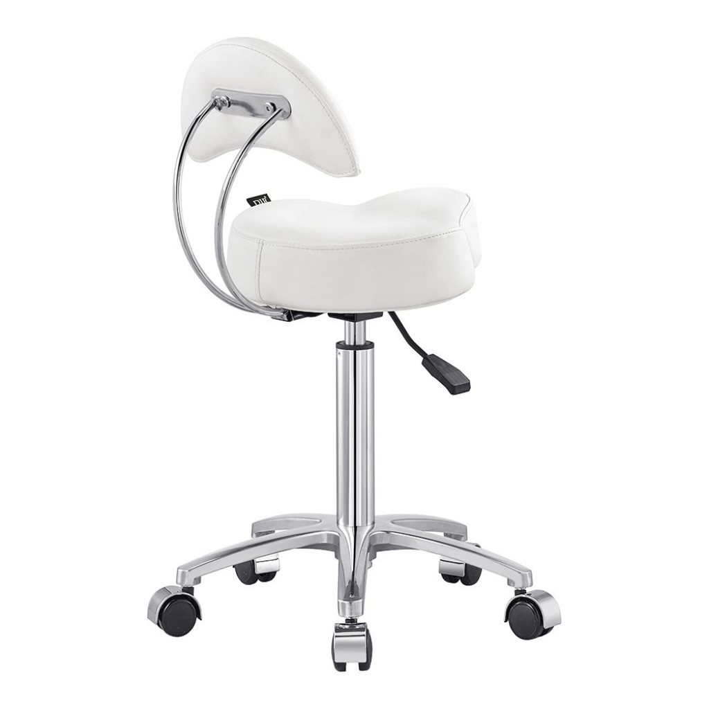 Dream In Reality Medusa Stool (9917): White, Back View