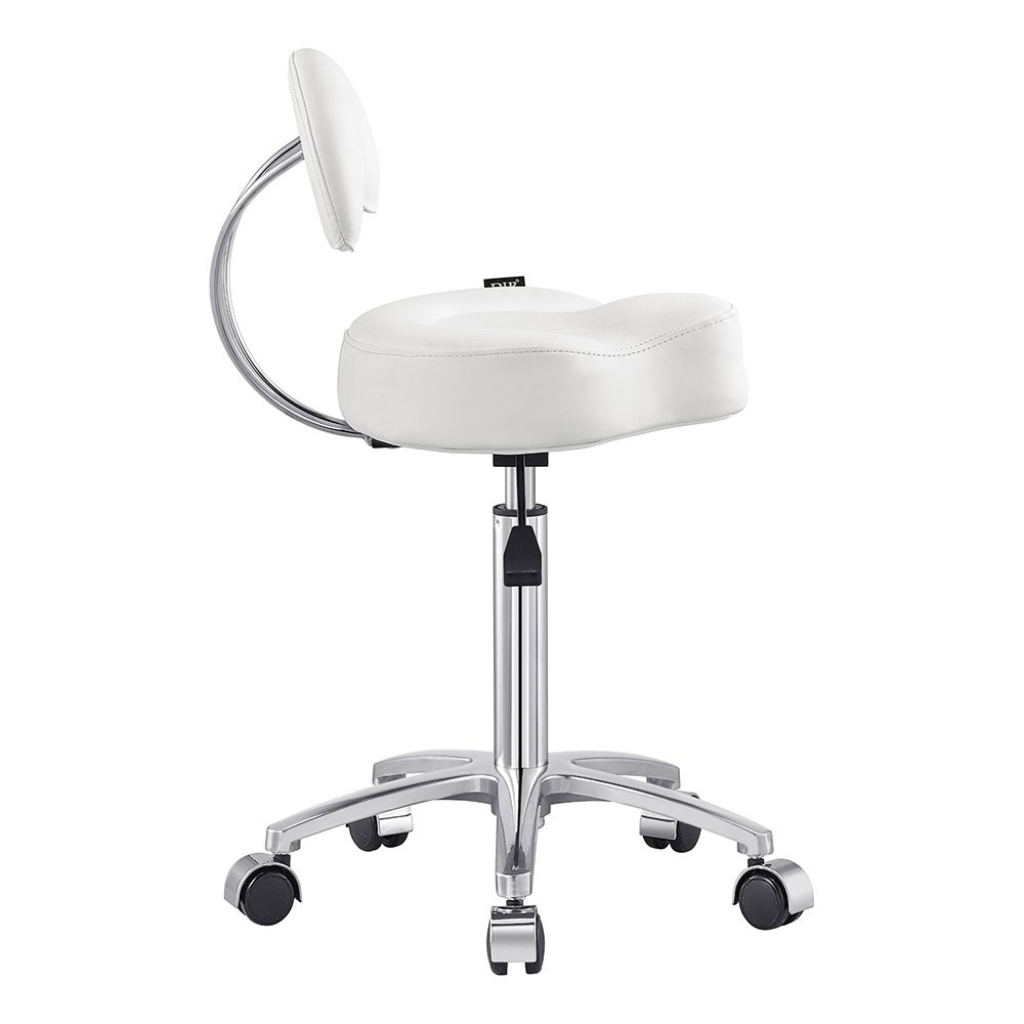 Dream In Reality Medusa Stool (9917): White, Side View