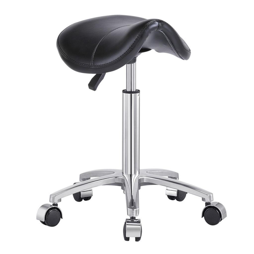 Dream In Reality Nero Saddle Stool (9909): Black