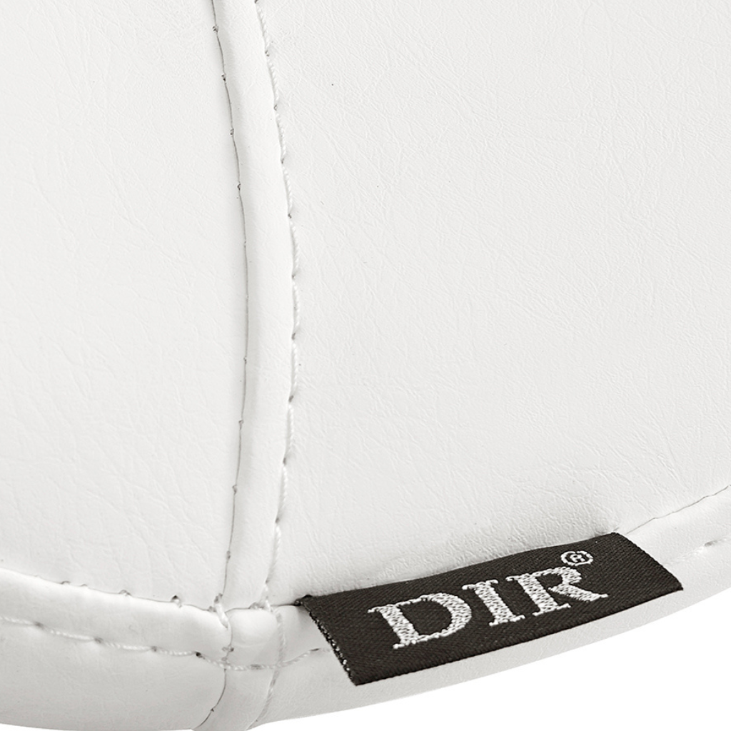 Dream In Reality Nero Saddle Stool (9909): White, DIR Tag