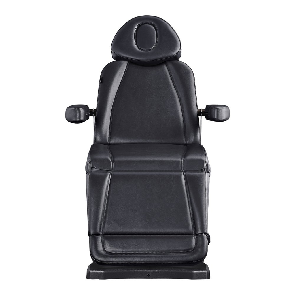 Dream In Reality Pavo 4 Motors Rotating Medical Spa Treatment Table/Chair (8709): Black, Front View