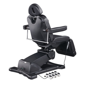 Dream In Reality Pavo 4 Motors Rotating Medical Spa Treatment Table/Chair (8709): Black, Back View