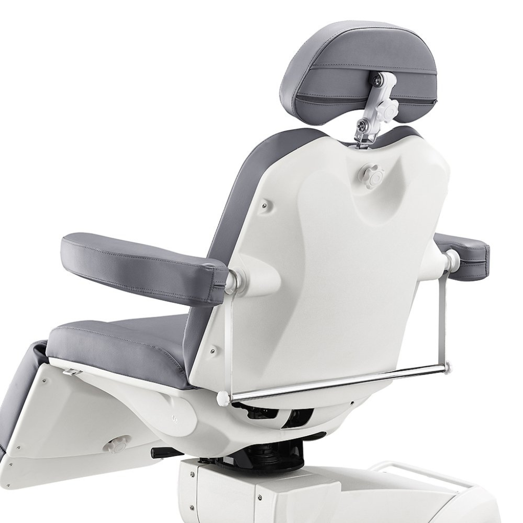 Dream In Reality Pavo 4 Motors Rotating Medical Spa Treatment Table/Chair (8709): Gray, Back View