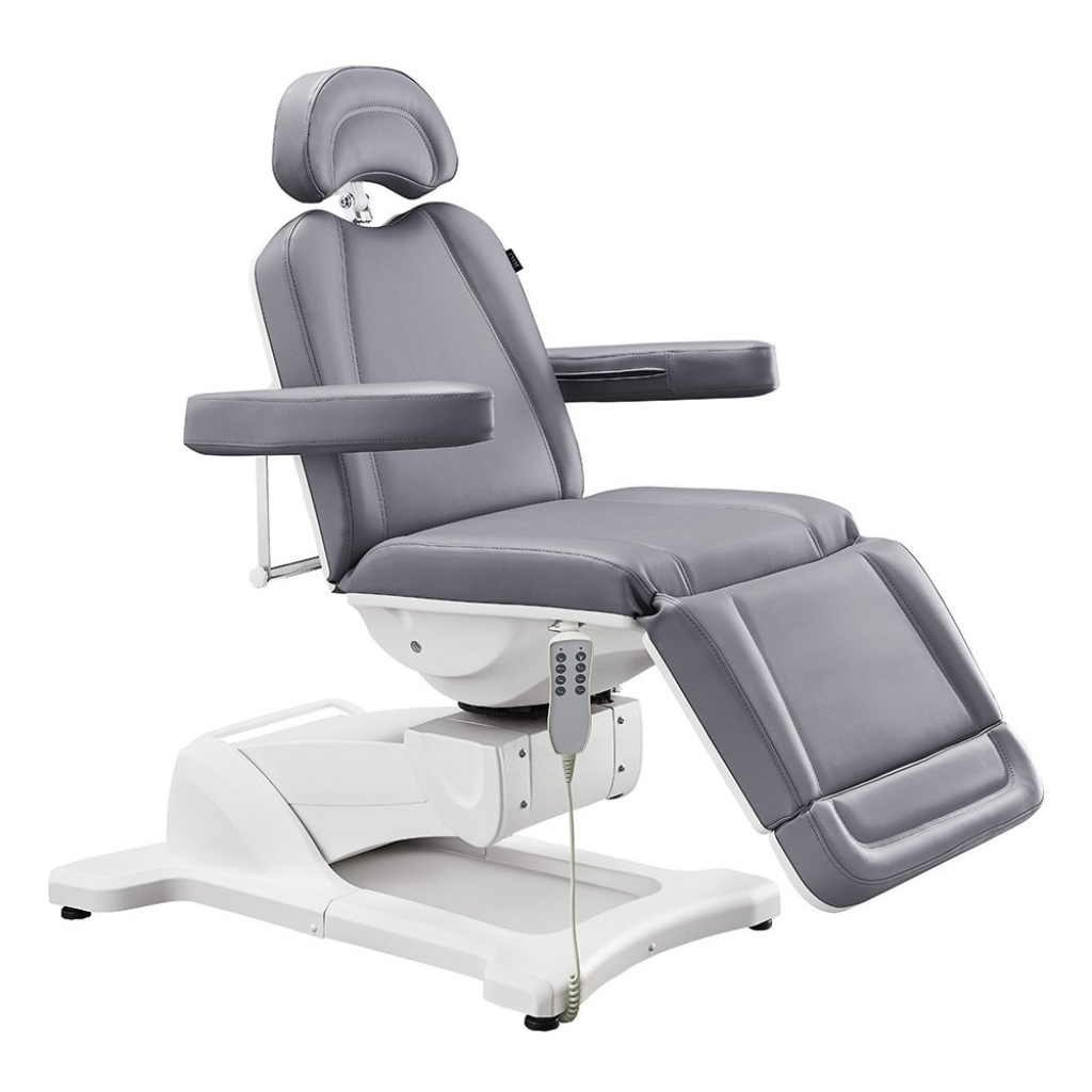 Dream In Reality Pavo 4 Motors Rotating Medical Spa Treatment Table/Chair (8709): Gray, Side View