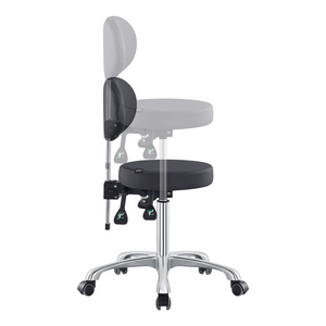 Dream In Reality Polaris Rolling Stool (Black): Lift