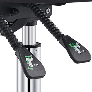 Dream In Reality Polaris Rolling Stool (Black): Lift Controls