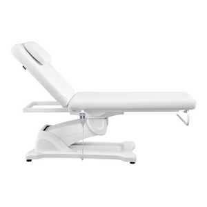 Dream In Reality Serenity Electric Treatment Table (8808): White, Side View