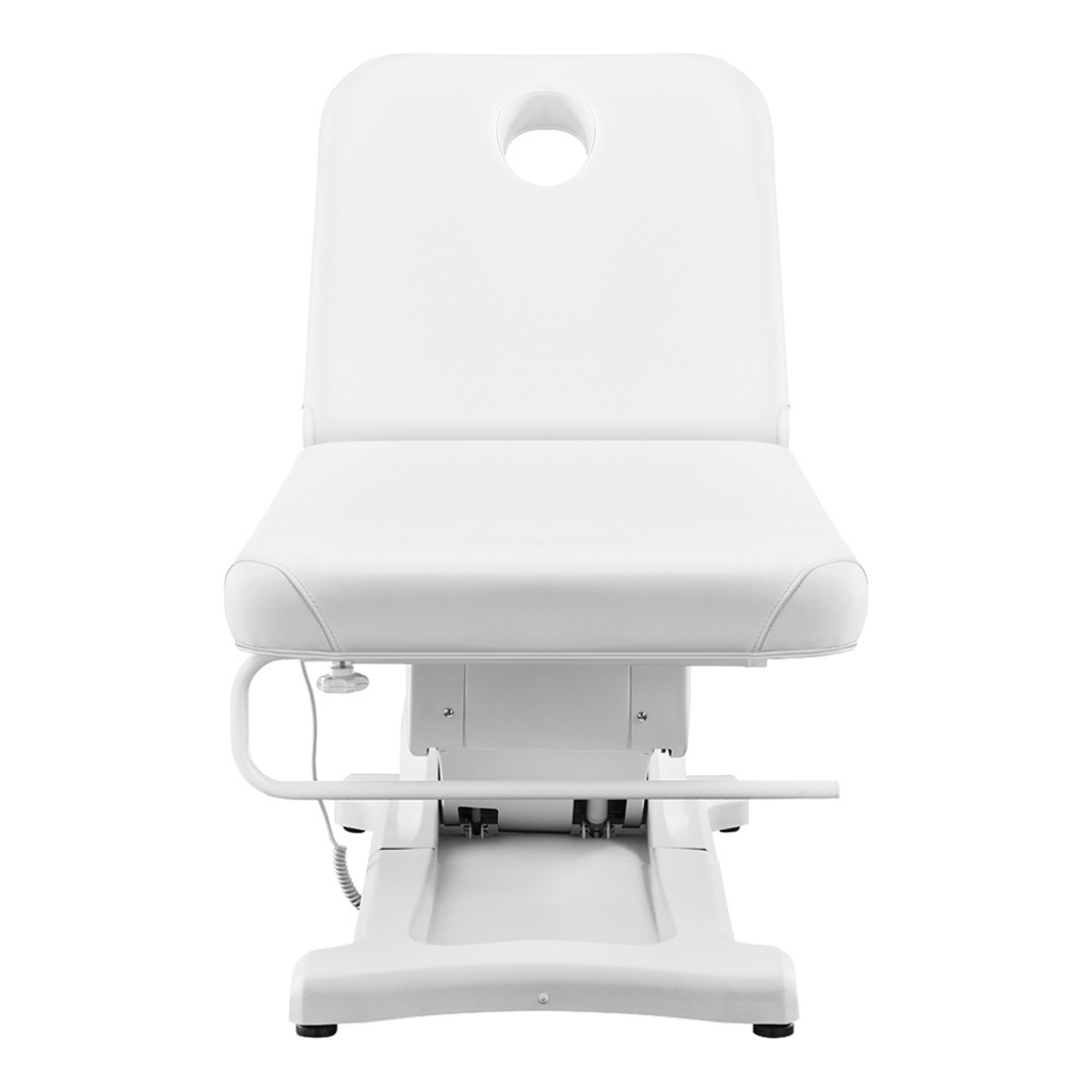 Dream In Reality Serenity Electric Treatment Table (8808): White, Front View