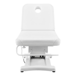 Dream In Reality Serenity Electric Treatment Table (8808): White, Front View