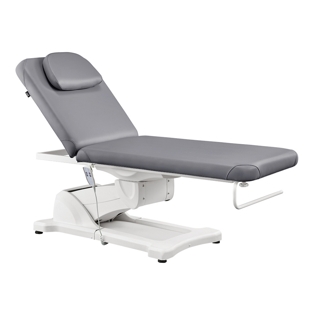 Dream In Reality Serenity Electric Treatment Table (8808): Gray, Side View