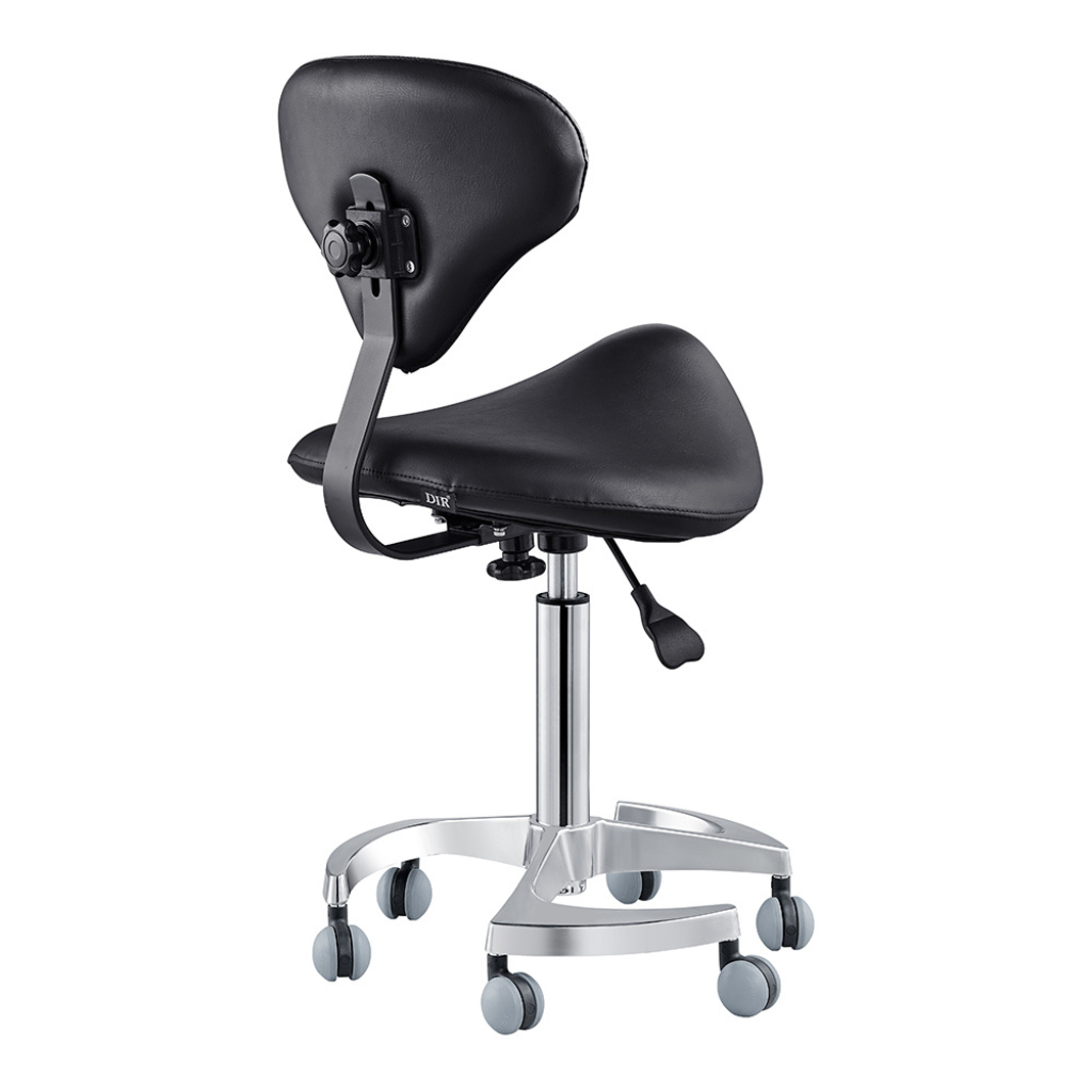 Dream In Reality Tao Saddle Stool (9038): Black, Back View