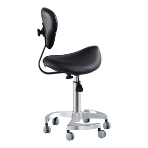 Dream In Reality Tao Saddle Stool (9038): Black, Side View