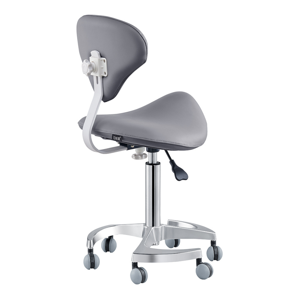 Dream In Reality Tao Saddle Stool (9038): Gray, Back View