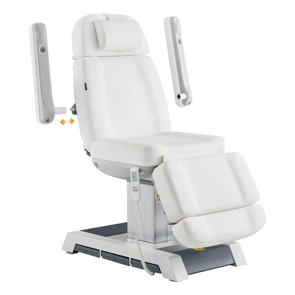 Dream In Reality Vanir Medical Chair (8218BYH): White, Detachable Armrest