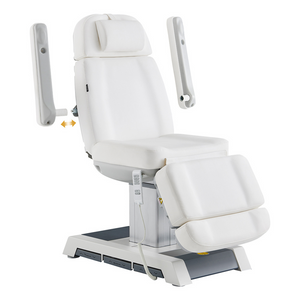 Dream In Reality Vanir Medical Chair (8218BYH): White, Detachable Armrest