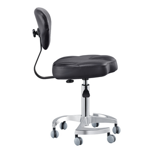 Dream In Reality Zen Adjustable Swivel Stool (9156): Black, Side View