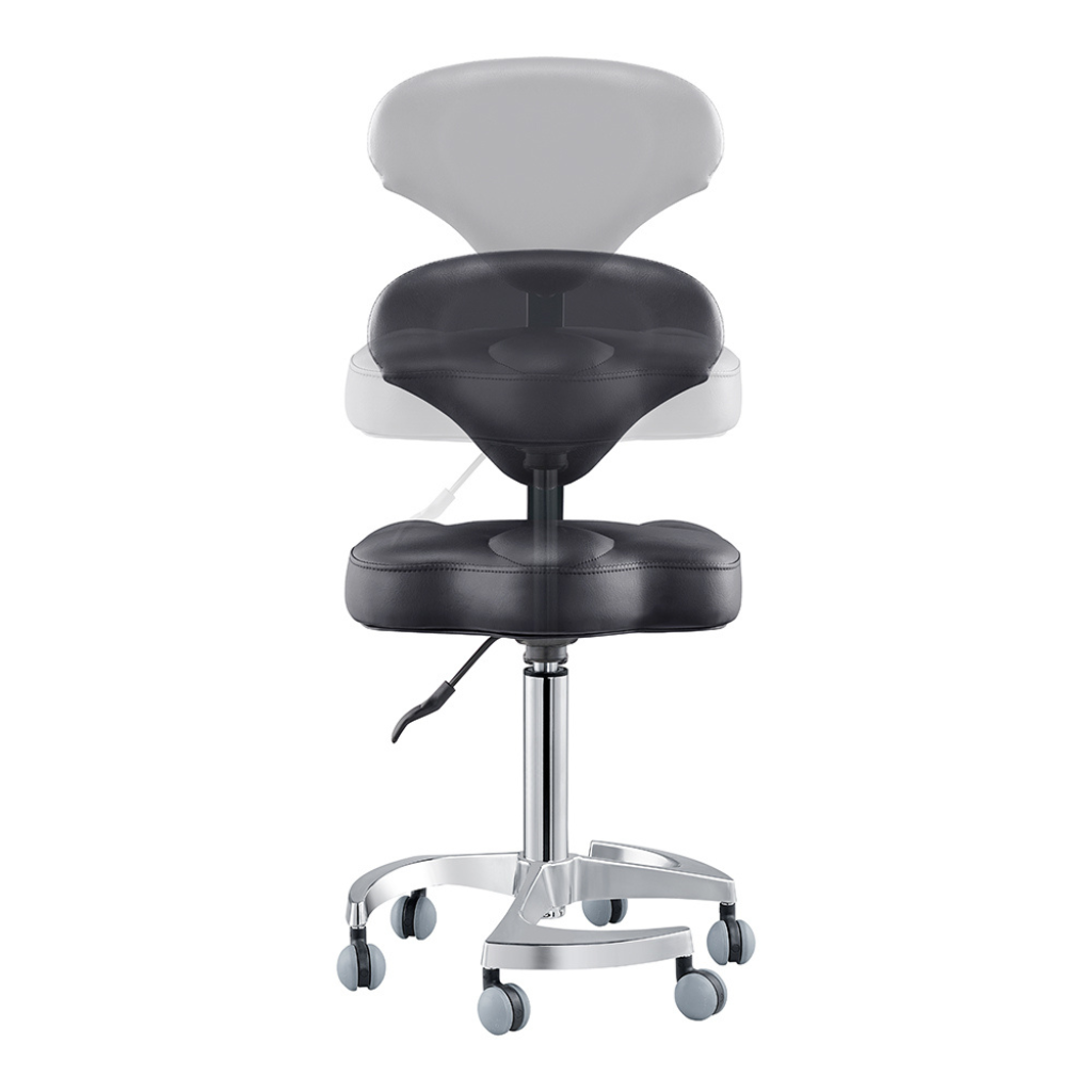 Dream In Reality Zen Adjustable Swivel Stool (9156): Black, Lift