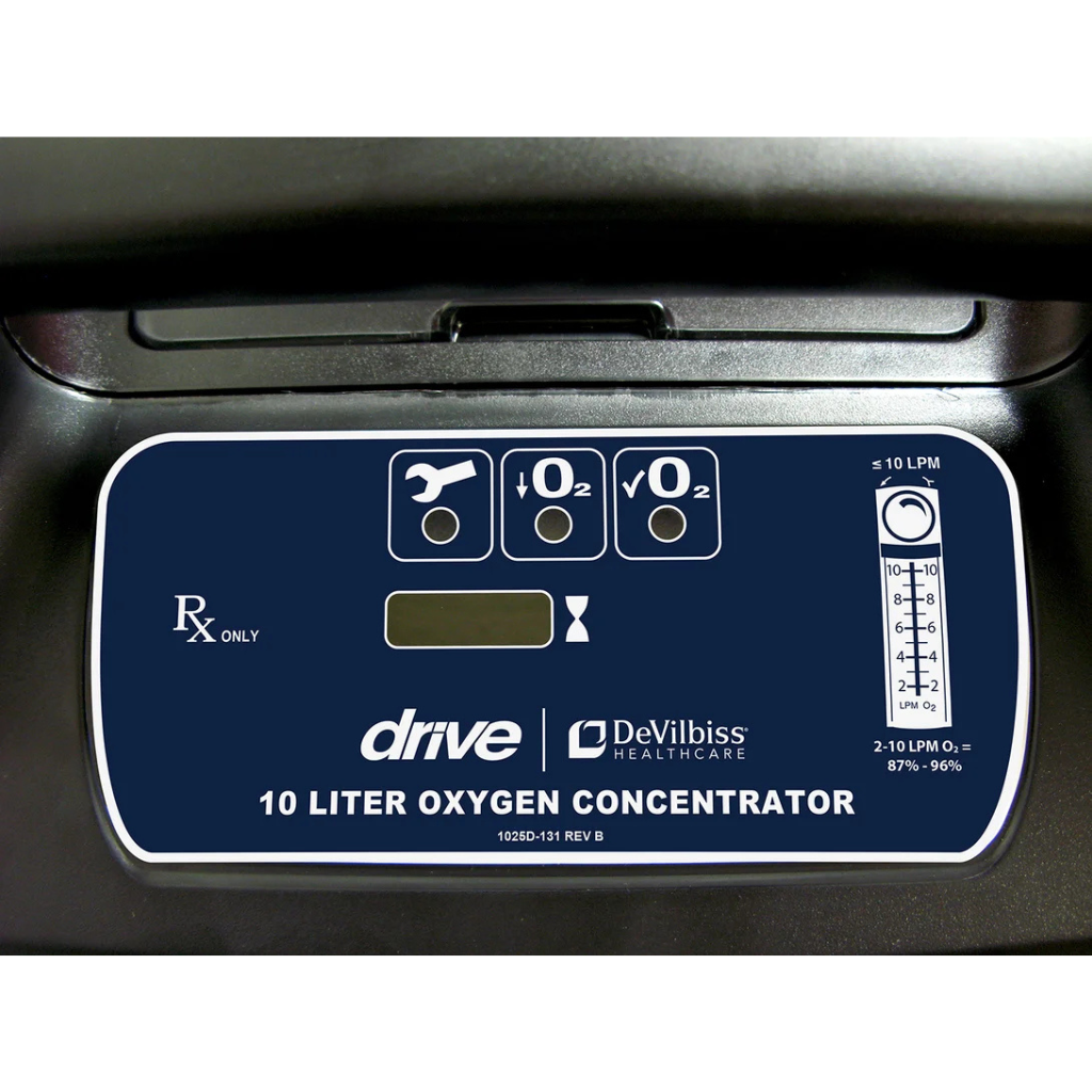 Drive DeVilbiss 10L Compact Oxygen Concentrator Control View