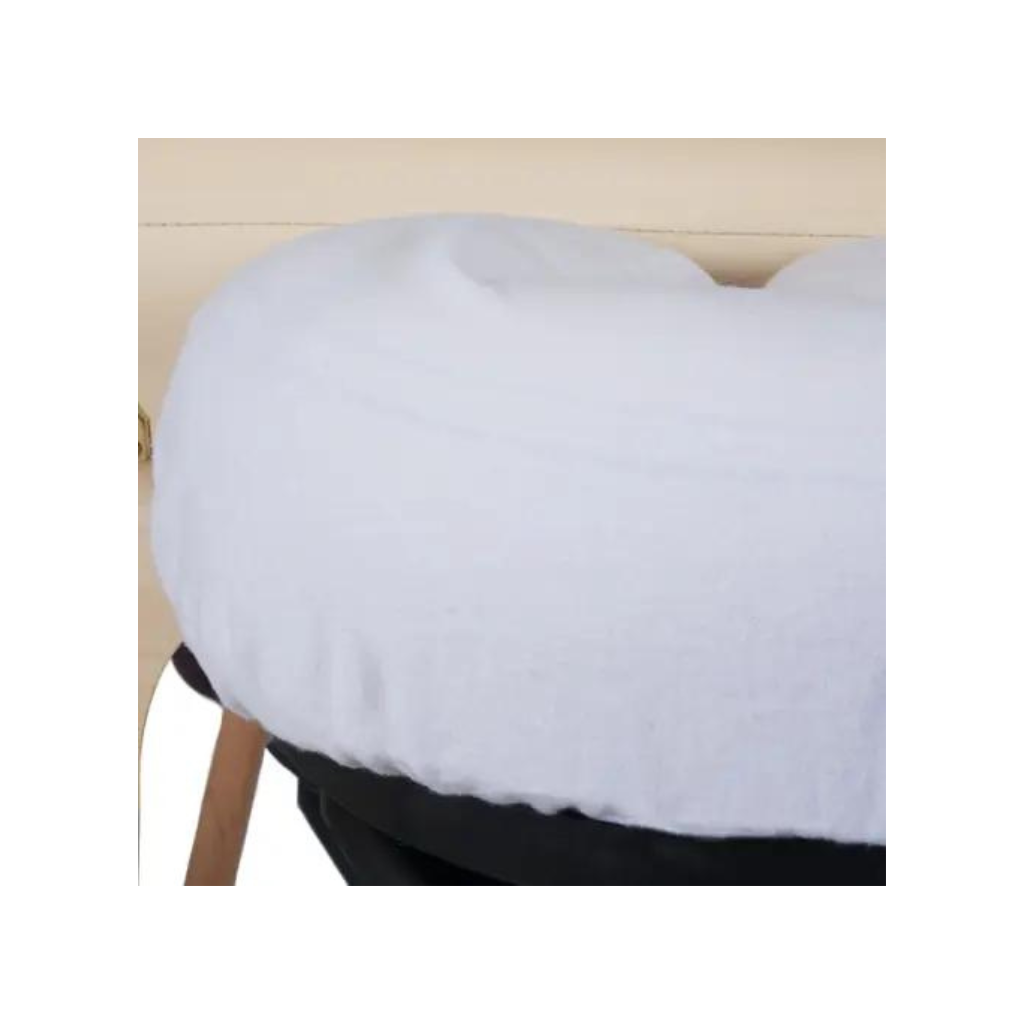 Dura Luxe Flannel Facepillow Closeup White