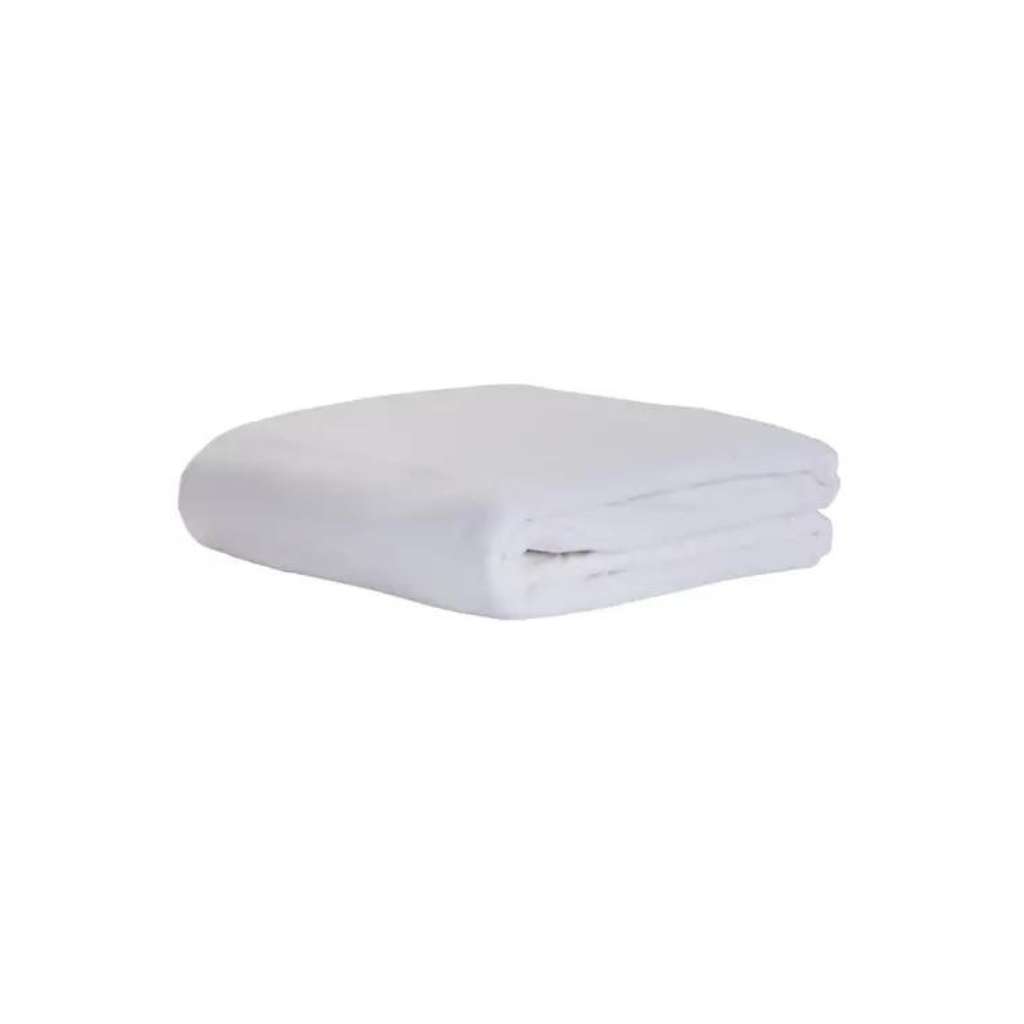 Dura Luxe Flannel Top Sheet White