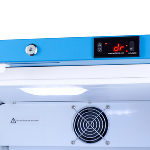 EQTemp 24" Wide Medical Refrigerator (ACR1011W) showing the door alarm