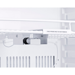 EQTemp 24" Wide Medical Refrigerator (ACR1011W) showing the probe holder