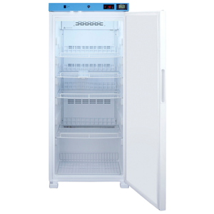 EQTemp 24" Wide Medical Refrigerator (ACR1011W) shown with an open door