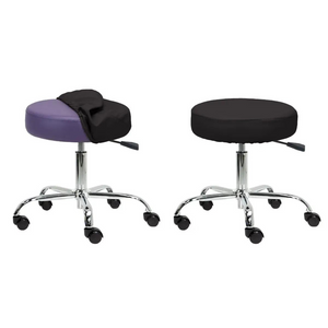 Earthlite 15 Round Rolling Stool Cover Black