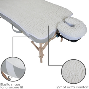 Earthlite Basics Fleece Table Pad Set