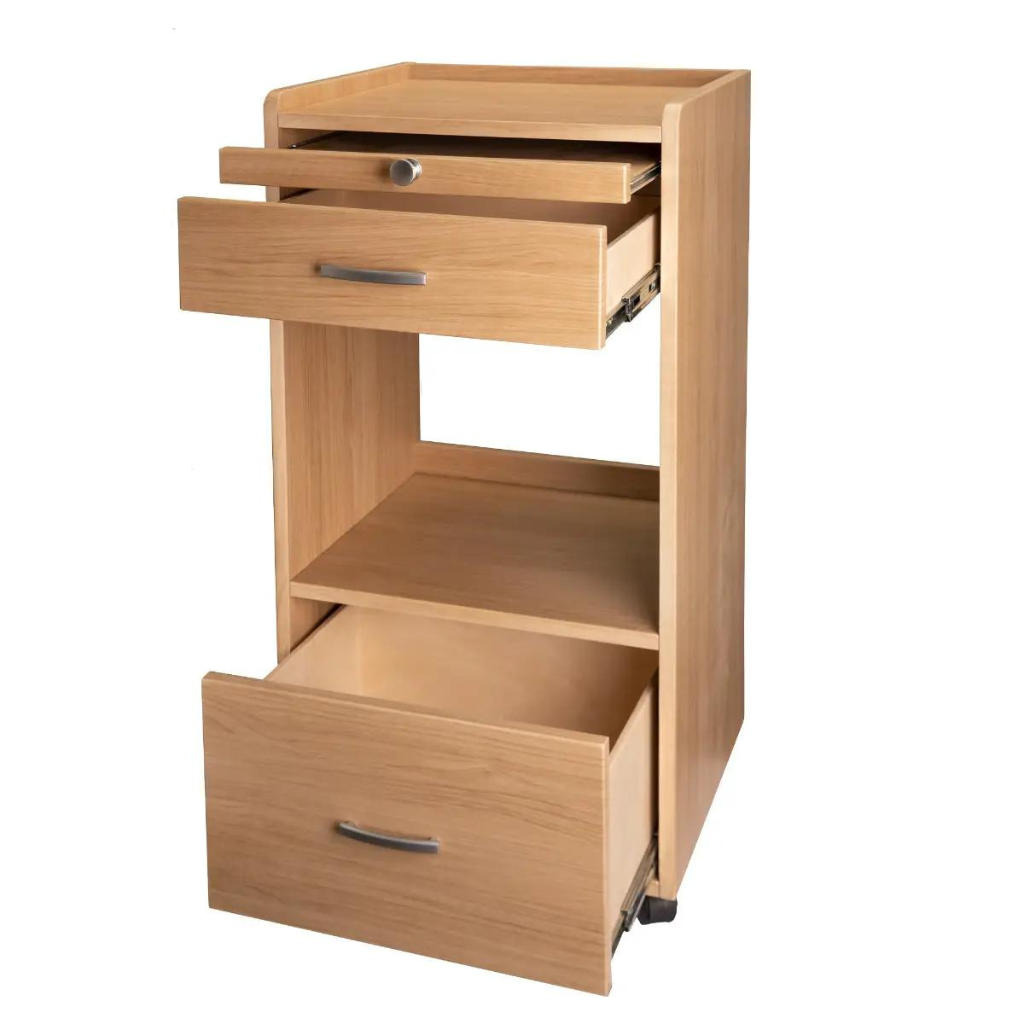 Earthlite Element Trolley Drawers Honey maple