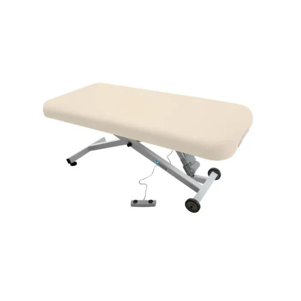 Earthlite Ellora Flat Top Electric Lift Table Vanilla Creme