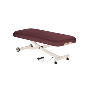 Earthlite Ellora Vista Flat Electric Lift Massage Table Burgundy