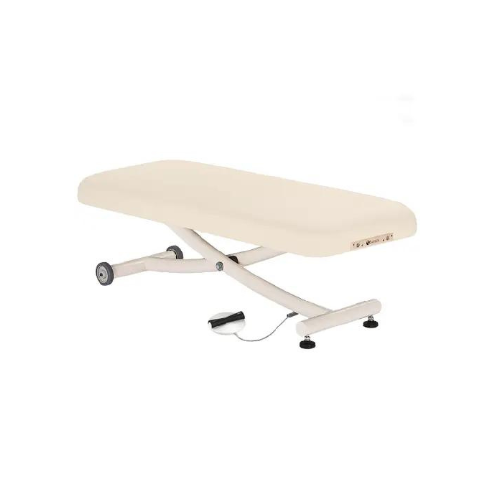 Earthlite Ellora Vista Flat Electric Lift Massage Table Vanilla Creme