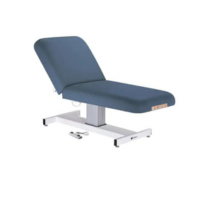 Earthlite Everest Electric Tilt Pedestal Lift Table Mystic Blue