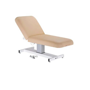 Earthlite Everest Pneumatic Tilt Pedestal Lift Table Maries Beige