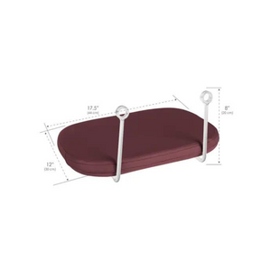 Earthlite Front Arm Shelf Burgundy Dimensions